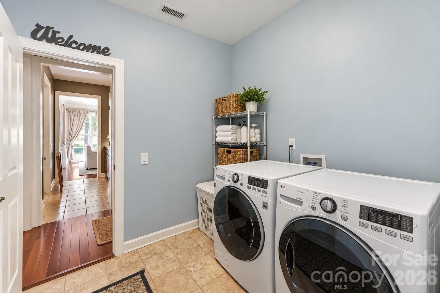 Main level dedicated laundry room - 10808 Pomerane Place, Charlotte