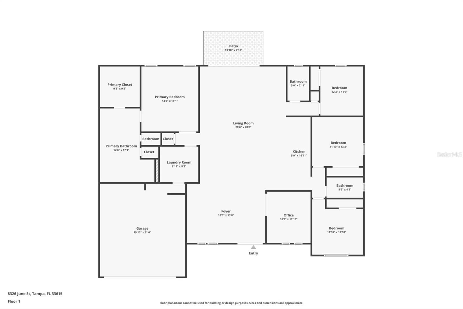 Floor Plan - 8326 JUNE ST, TAMPA