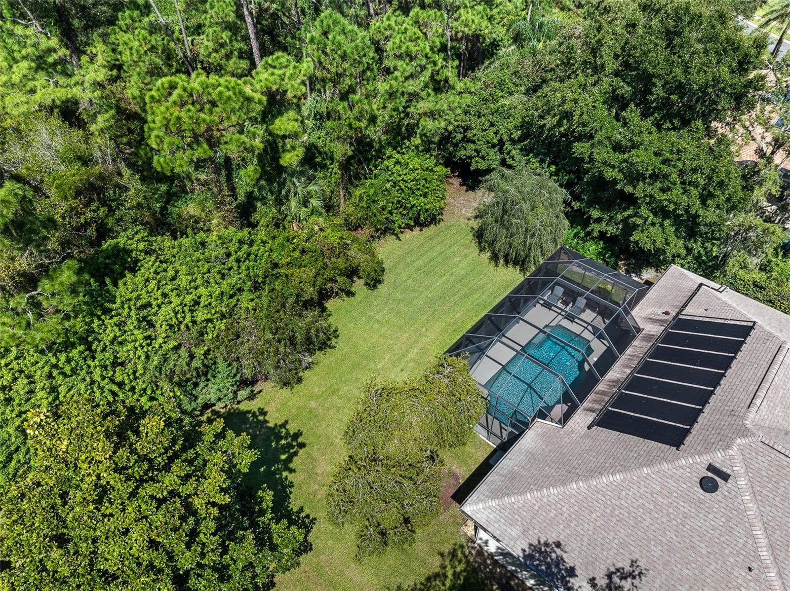 Backyard Drone View - 3448 ACOMA DR, ORMOND BEACH