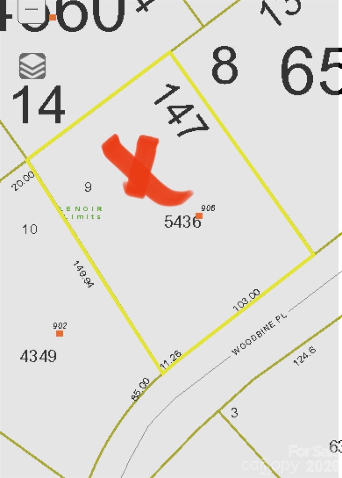 Lot at 906 Woodbine Place NE, Lenoir, photo 3 of 4