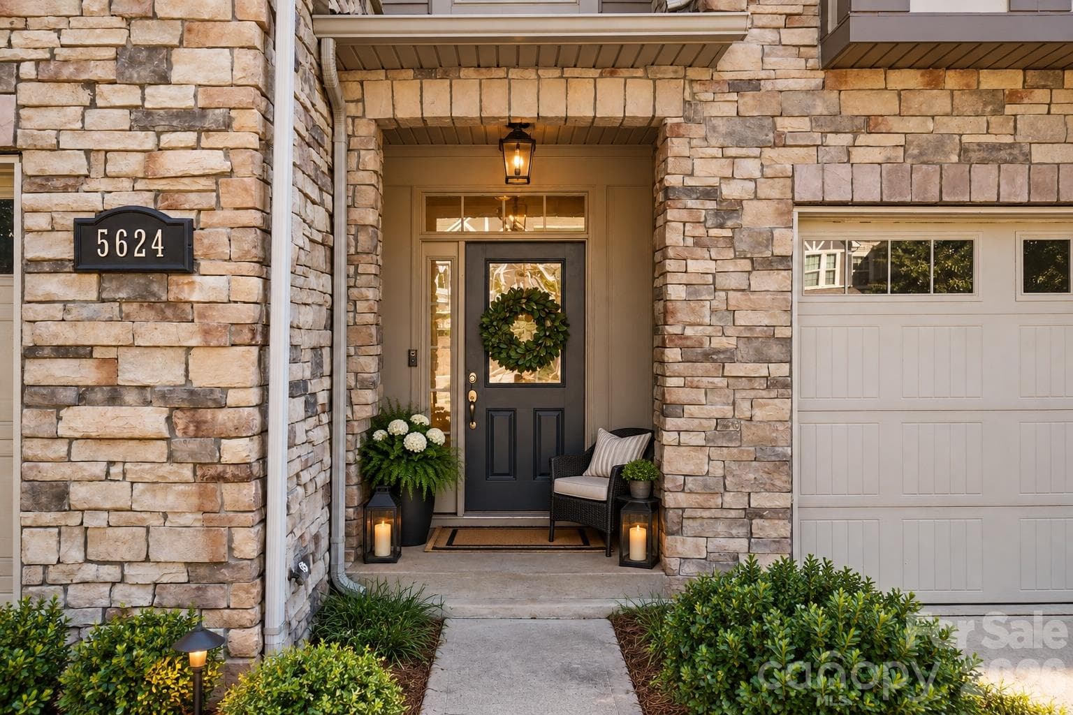 Front Patio: The possibilities for design & landscaping are endless (AI example) - 5624 Garrow Glen Road, Charlotte