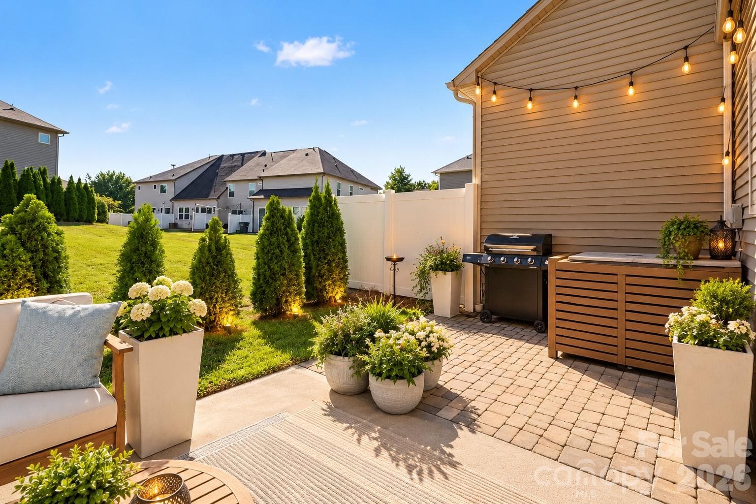 Back Patio: The possibilities for design are endless (AI example) - 5624 Garrow Glen Road, Charlotte