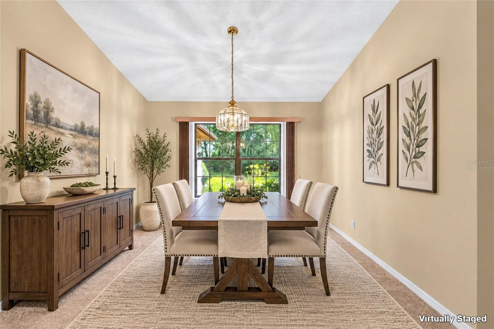 Dining Room - Virtually Staged - 3450 SW 52ND TER, OCALA