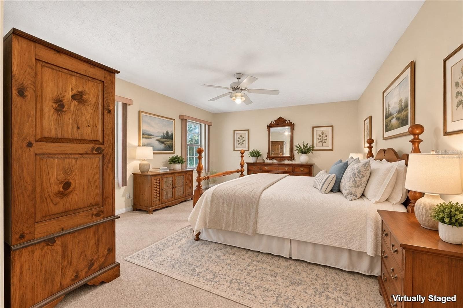 Primary Bedroom - Virtually Staged - 3450 SW 52ND TER, OCALA