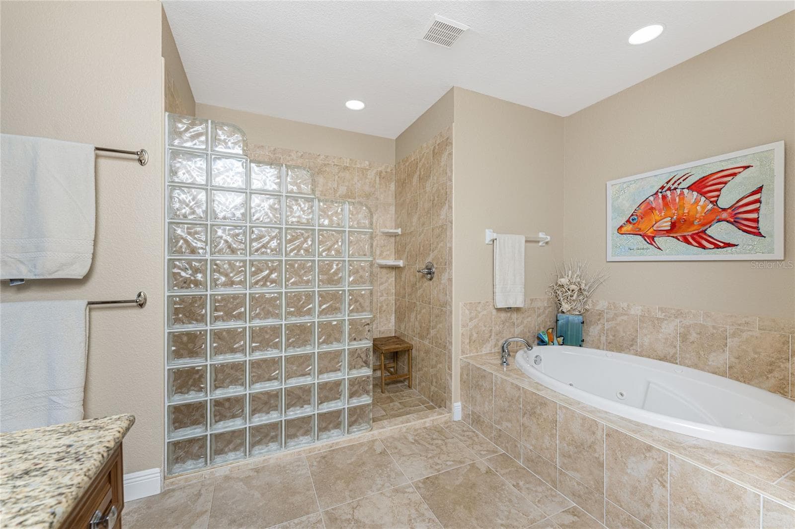 Roman walk in shower- jetted bathtub - 95 N MARION CT #226, PUNTA GORDA