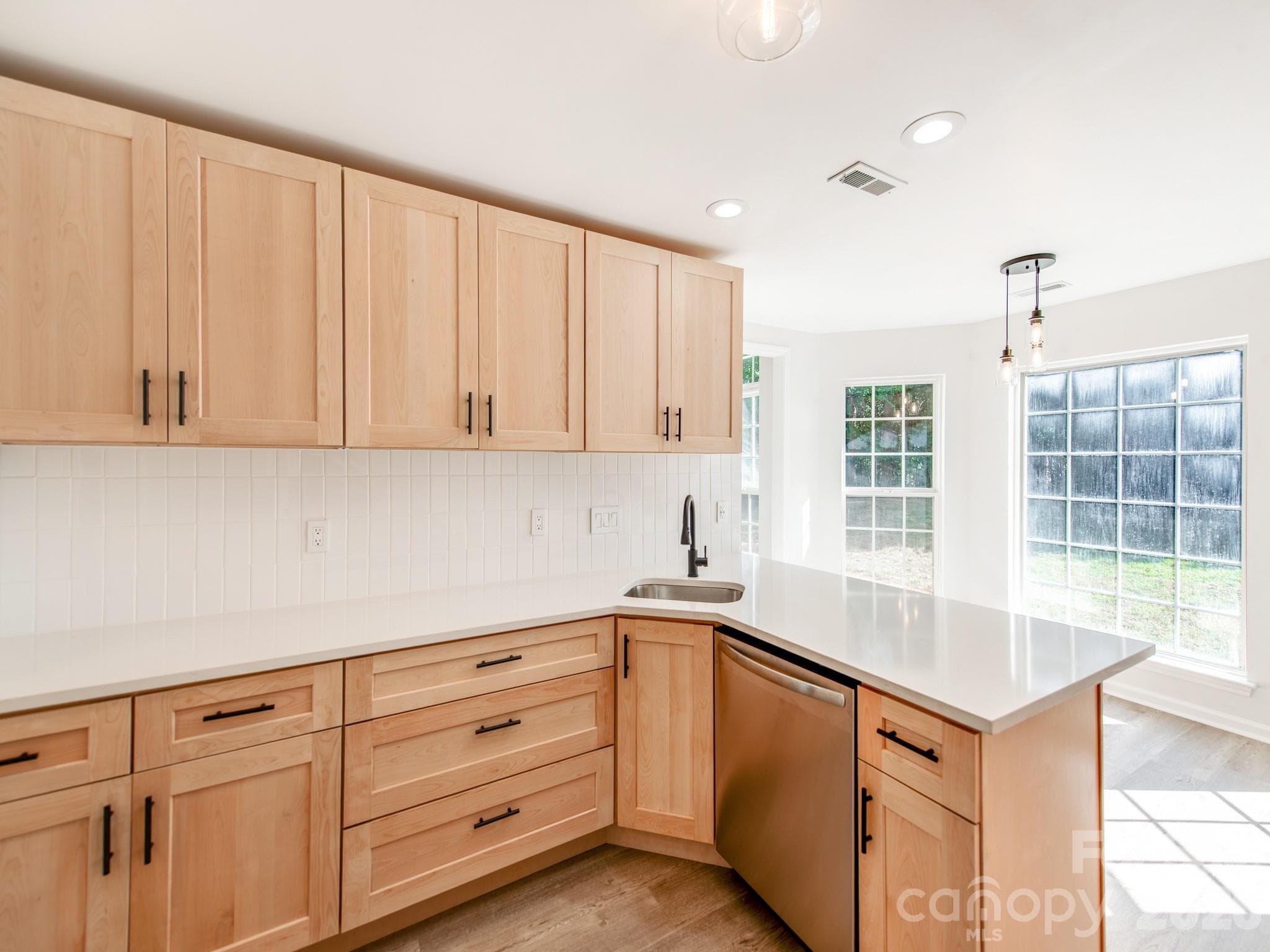 Wonderful view of backyard while cooking - 810 Greenhill Drive, Charlotte