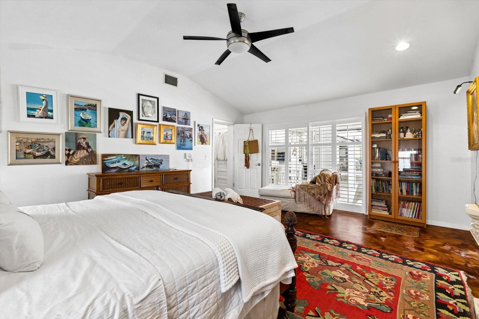 Primary Bedroom Sliders to the pool - 1741 STANFORD LN, SARASOTA