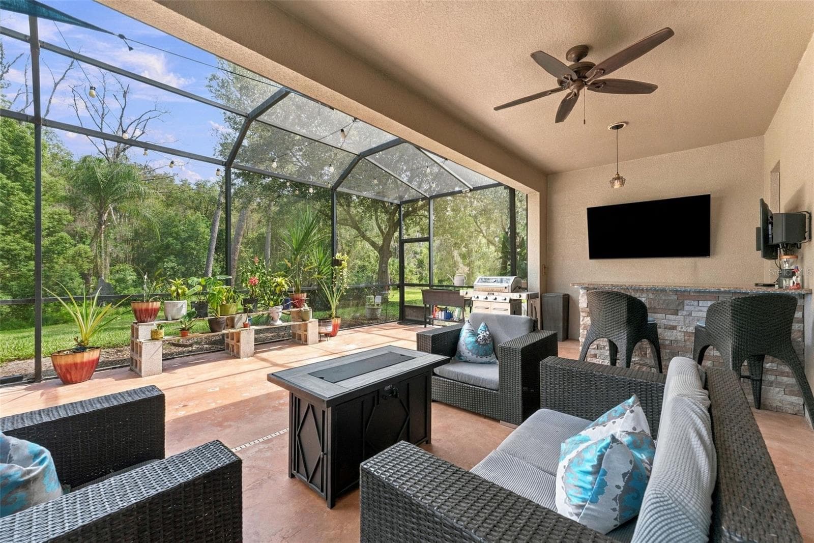 Back porch - 3508 MAJESTIC VIEW DR, LUTZ