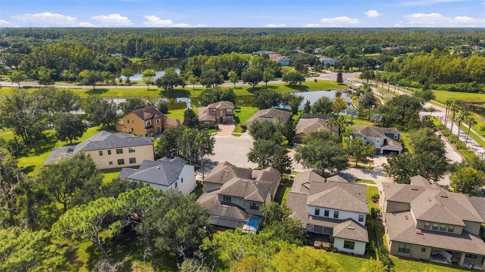 Top view of home - 3508 MAJESTIC VIEW DR, LUTZ