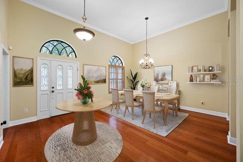 Virtually Staged Dining Room - 114 IRWIN ST E, SAFETY HARBOR