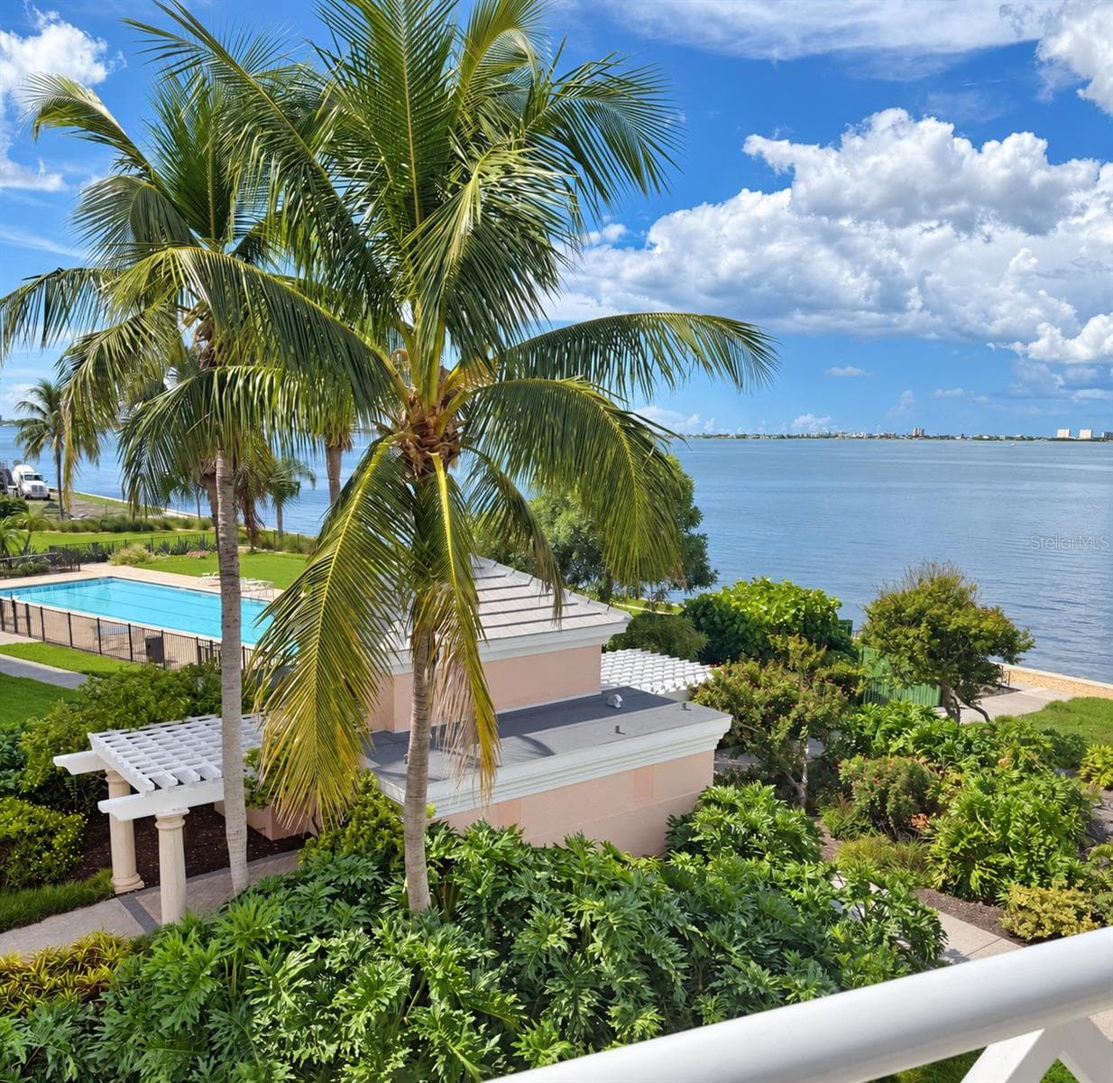 West Facing Veranda Overlooking Pool Area (1 of 2) - 4961 BACOPA LN S #201, ST PETERSBURG
