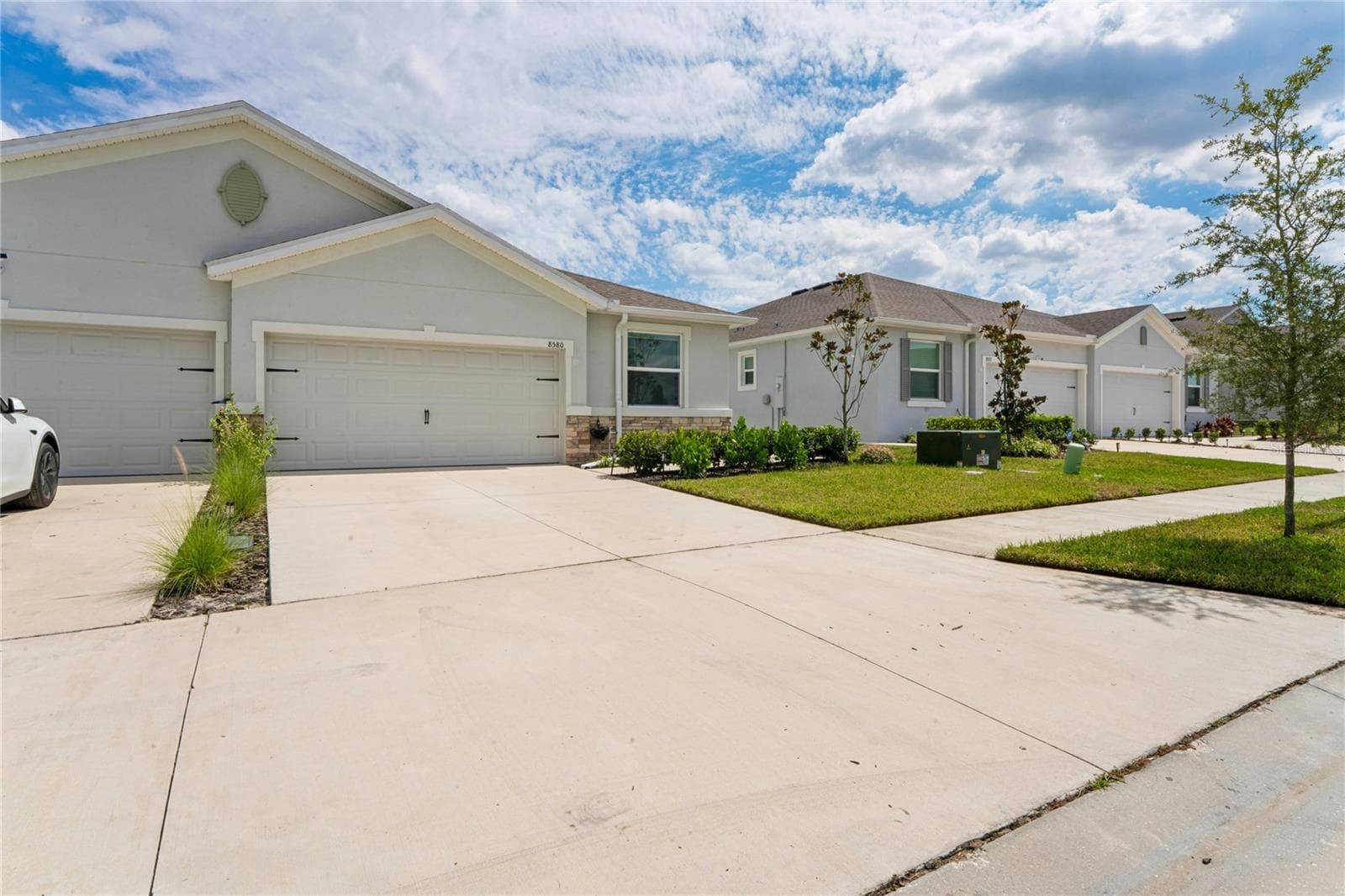 Side view of home - 8580 BOLD CYPRESS LN, WESLEY CHAPEL