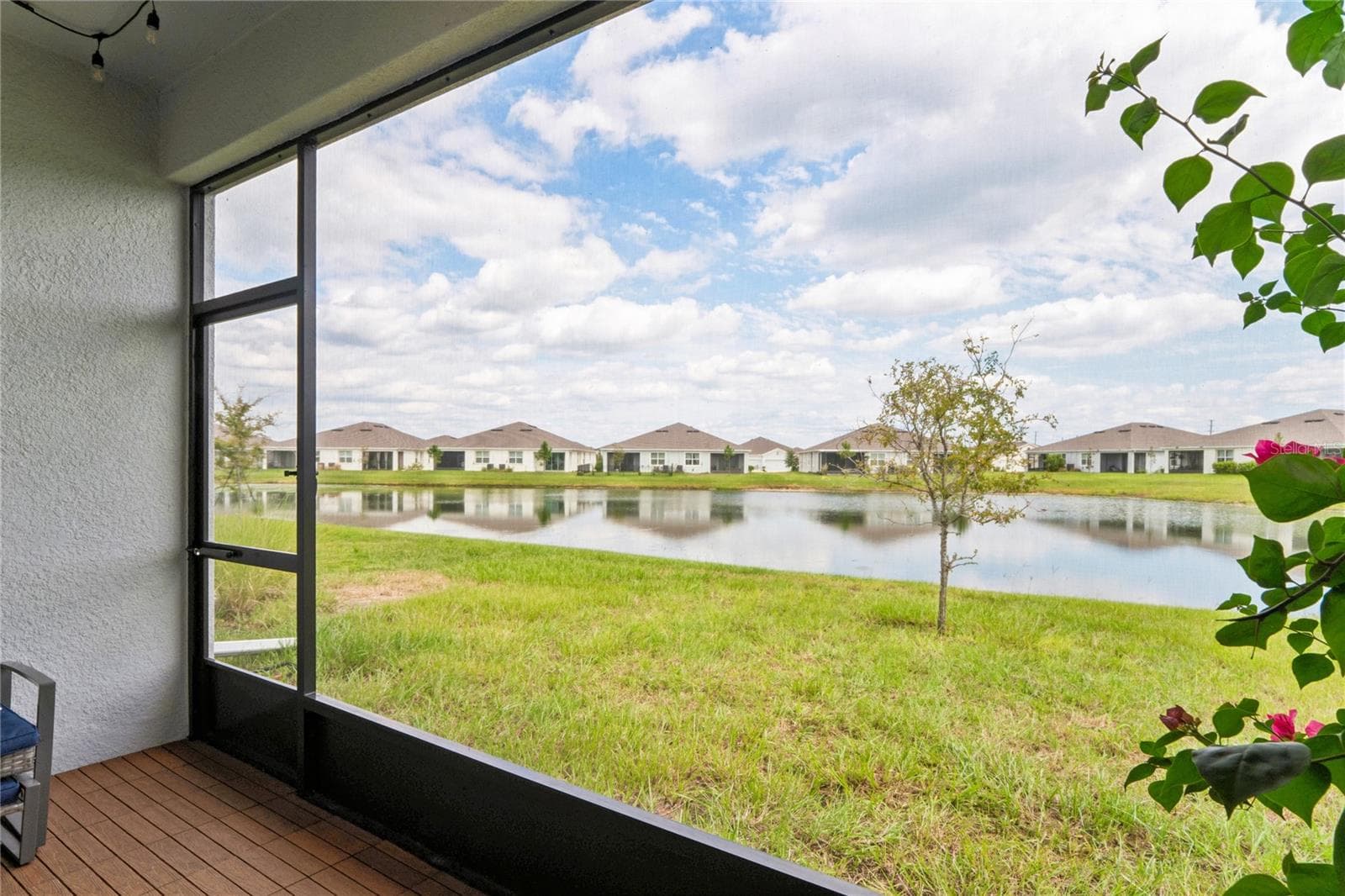 Back Yard water view - 8580 BOLD CYPRESS LN, WESLEY CHAPEL