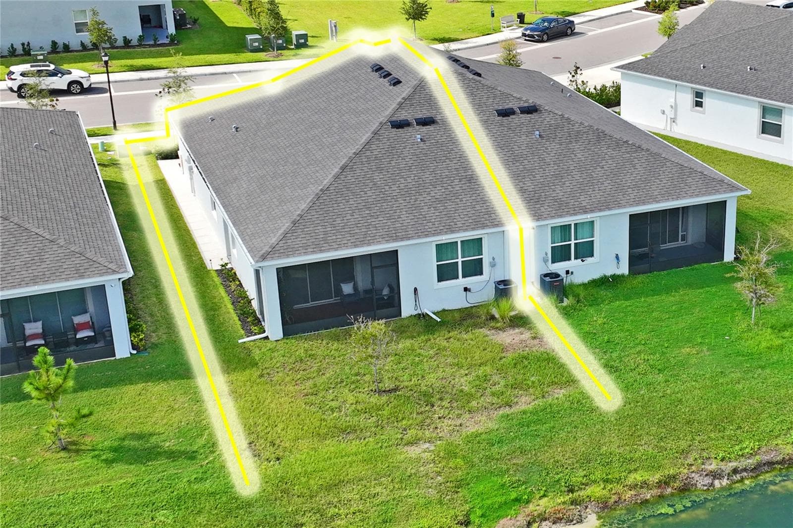 Property outline - 8580 BOLD CYPRESS LN, WESLEY CHAPEL