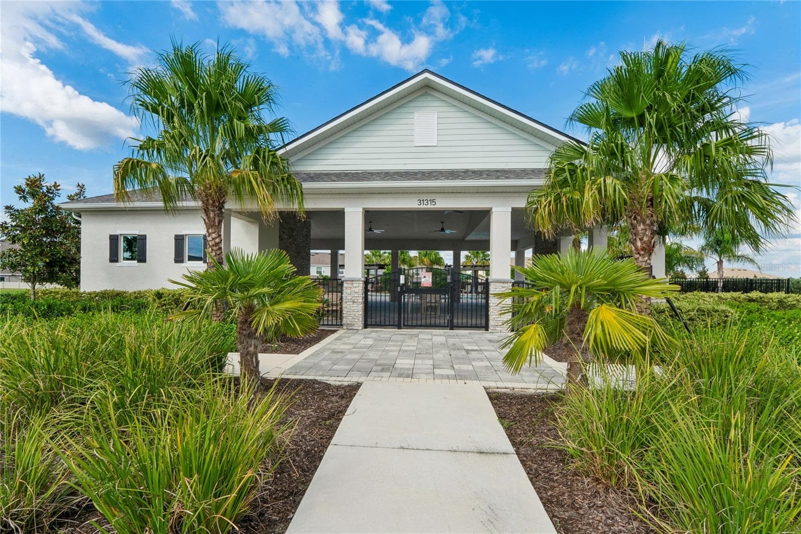Community center pool entrance - 8580 BOLD CYPRESS LN, WESLEY CHAPEL