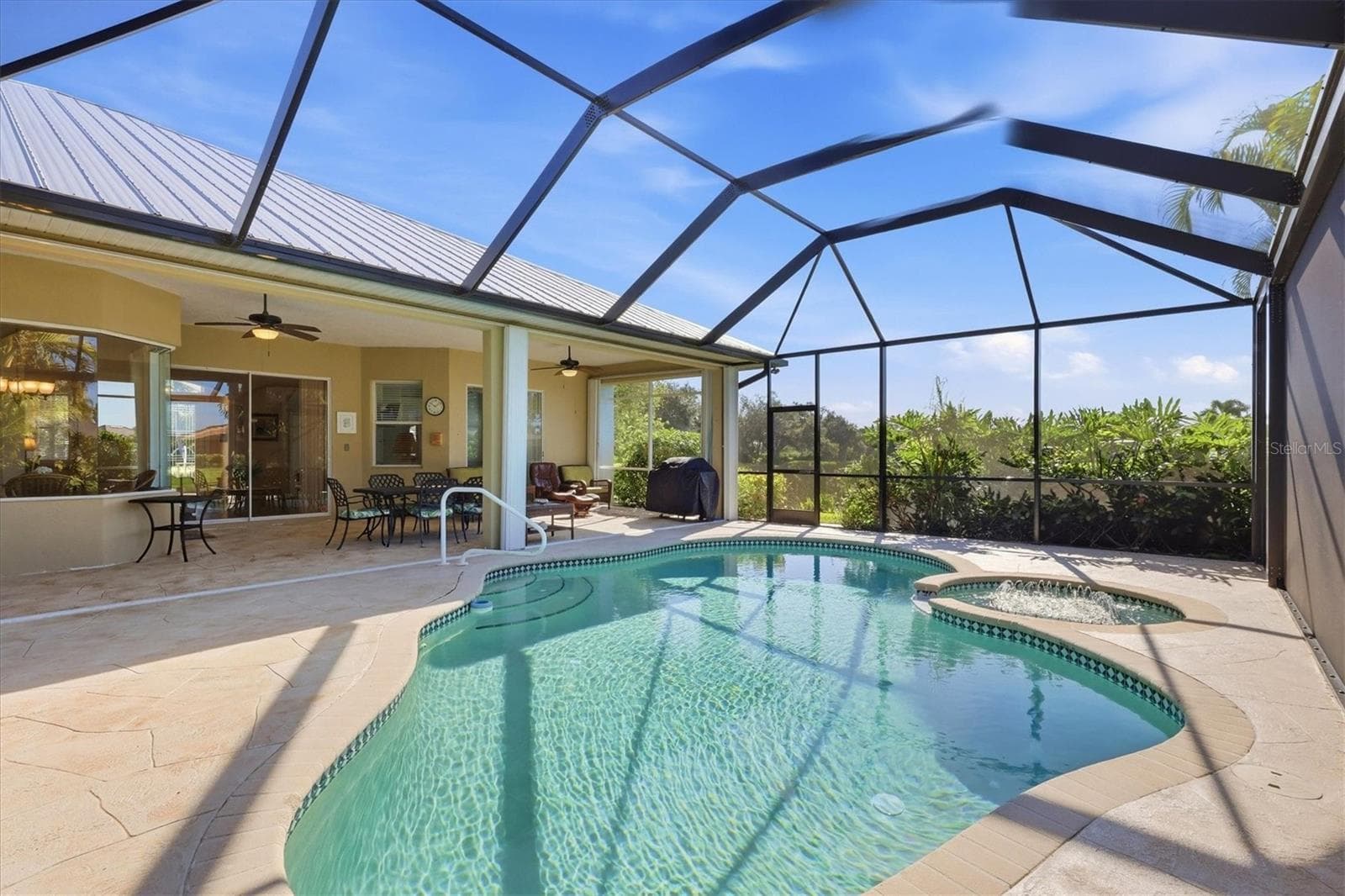 Pool and covered lanai - 3200 BAY RIDGE WAY, PORT CHARLOTTE
