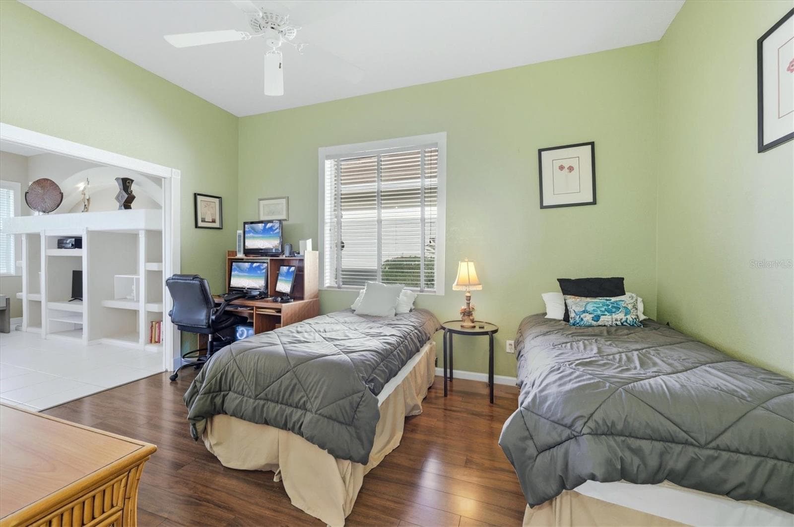 Bedroom #3 has pocket sliders along Family Room for privacy - 3200 BAY RIDGE WAY, PORT CHARLOTTE