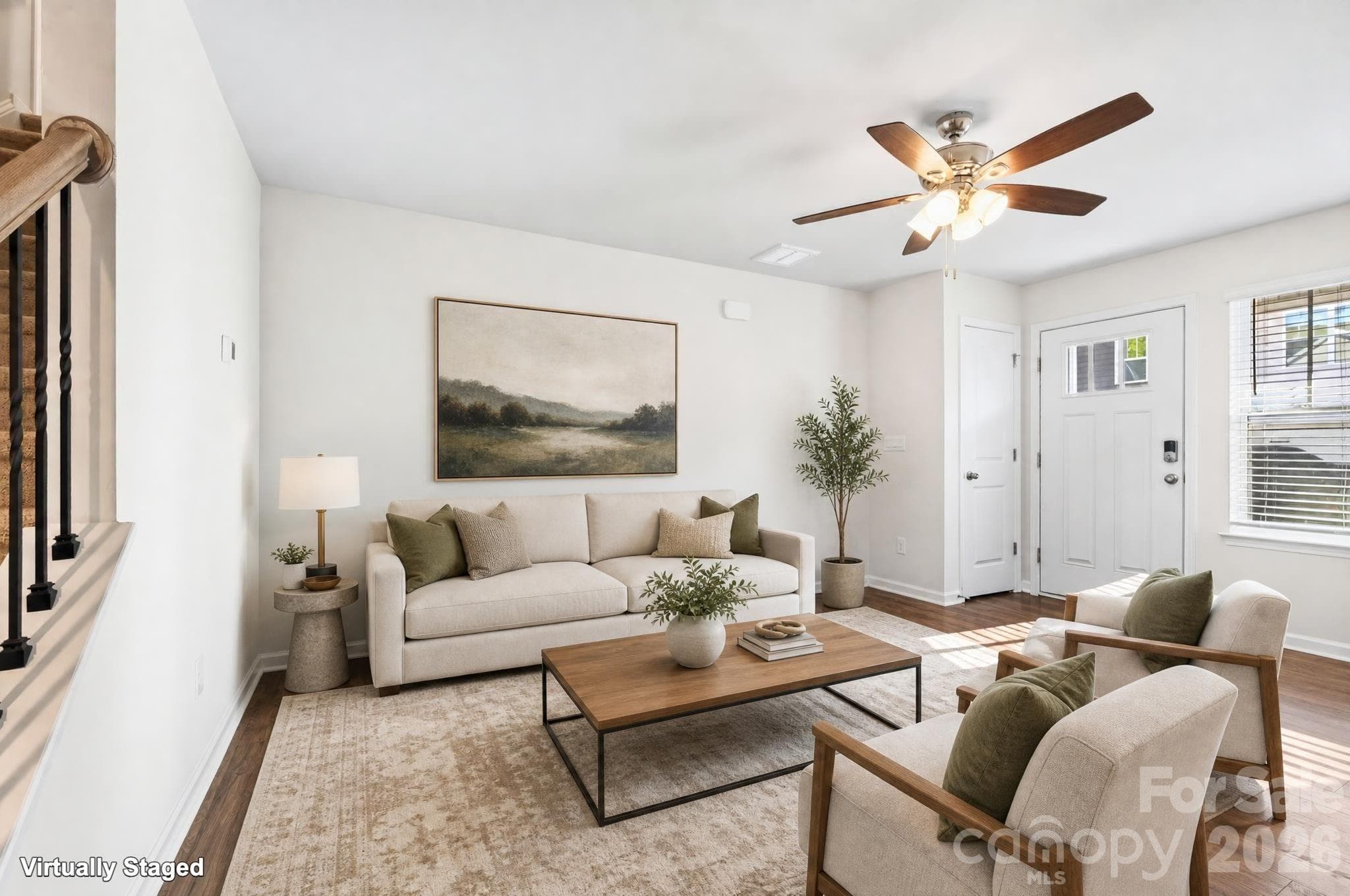 Digitally Staged Living Room - 15 Virginia Commons Drive, Arden