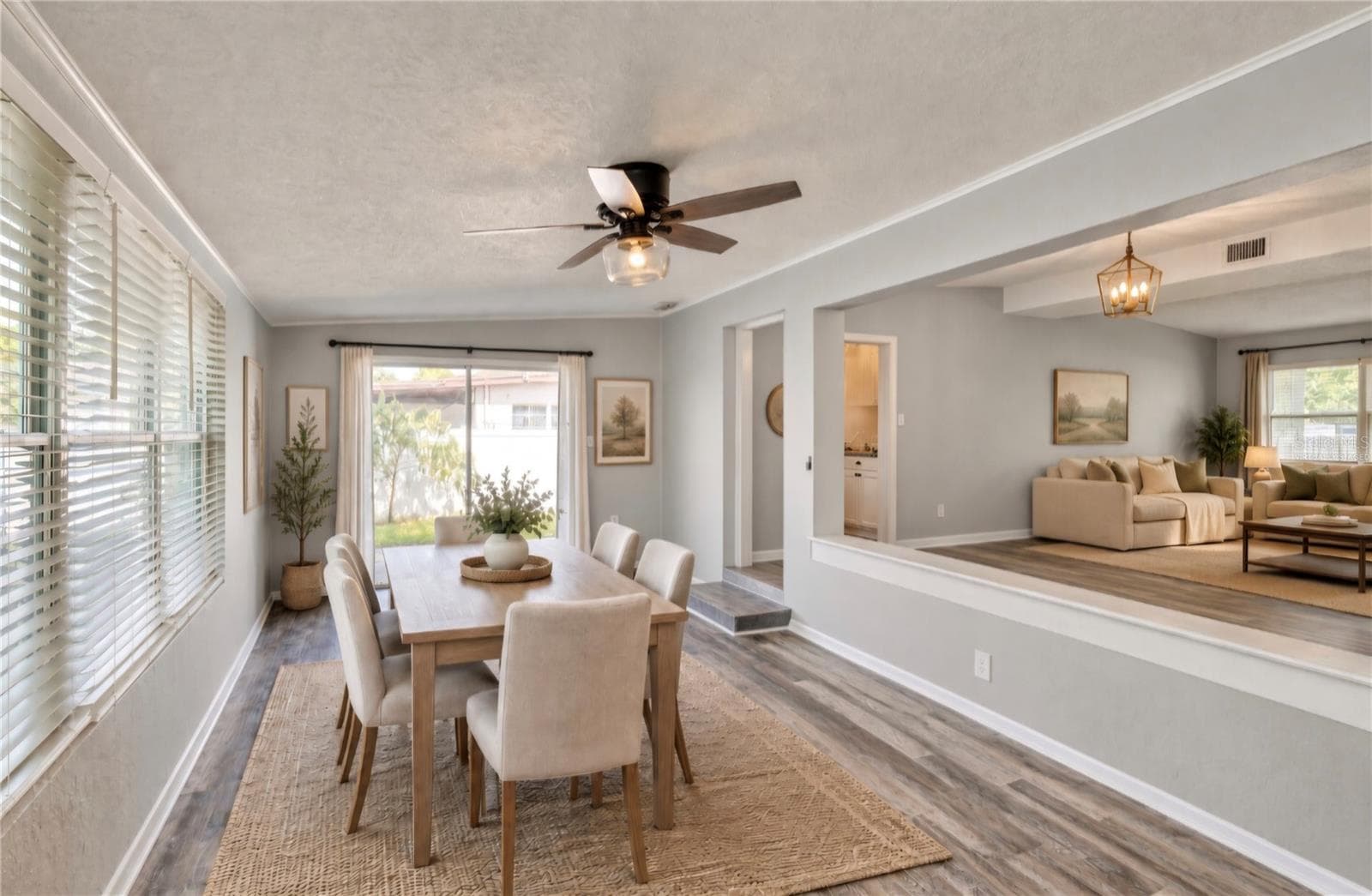 Virtually Staged. Family Room. - 1712 EDMUNDSHIRE RD, ORLANDO