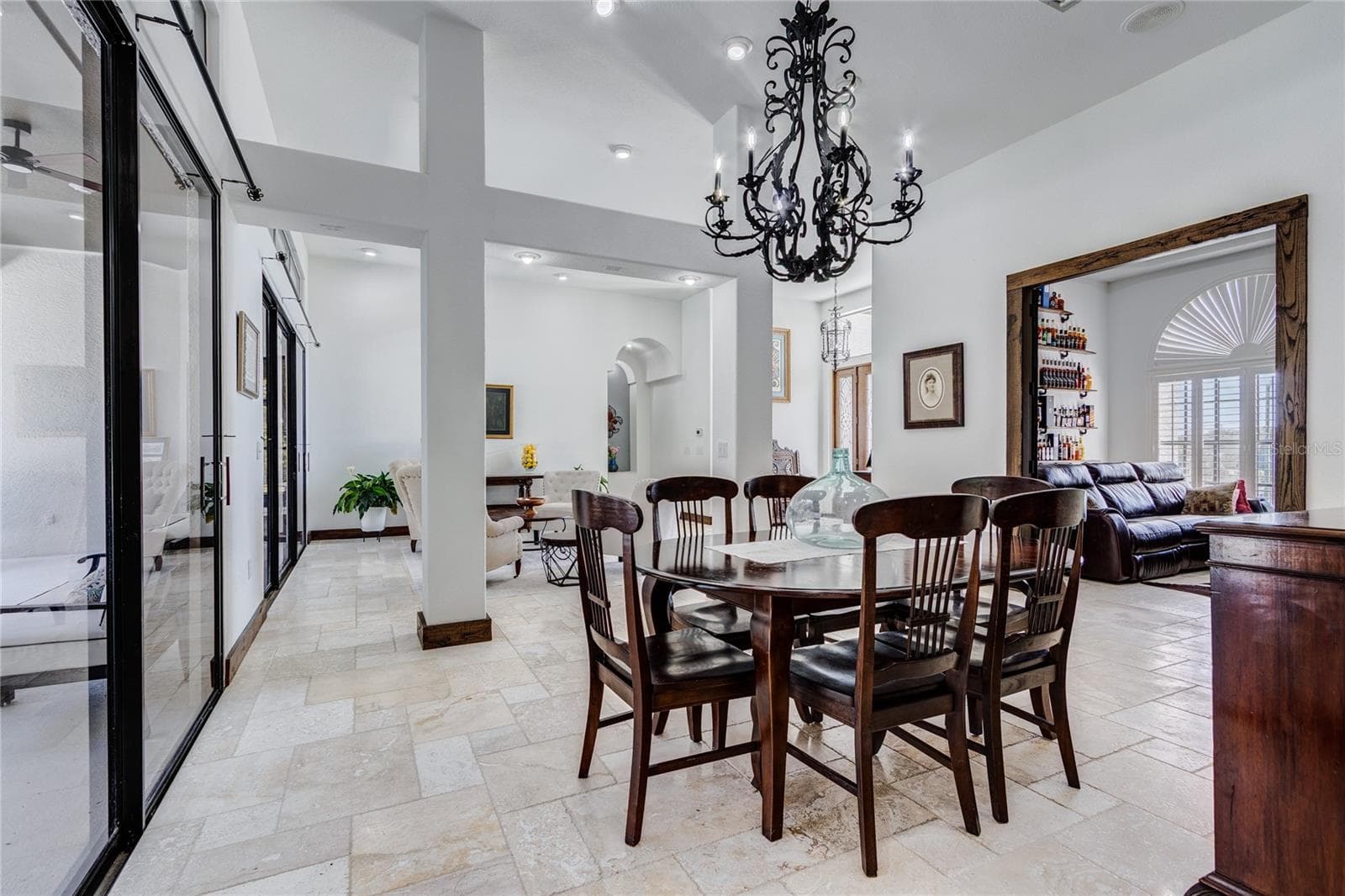 Dining area with sliders that lead to pool! - 32305 PASCO RD, SAN ANTONIO