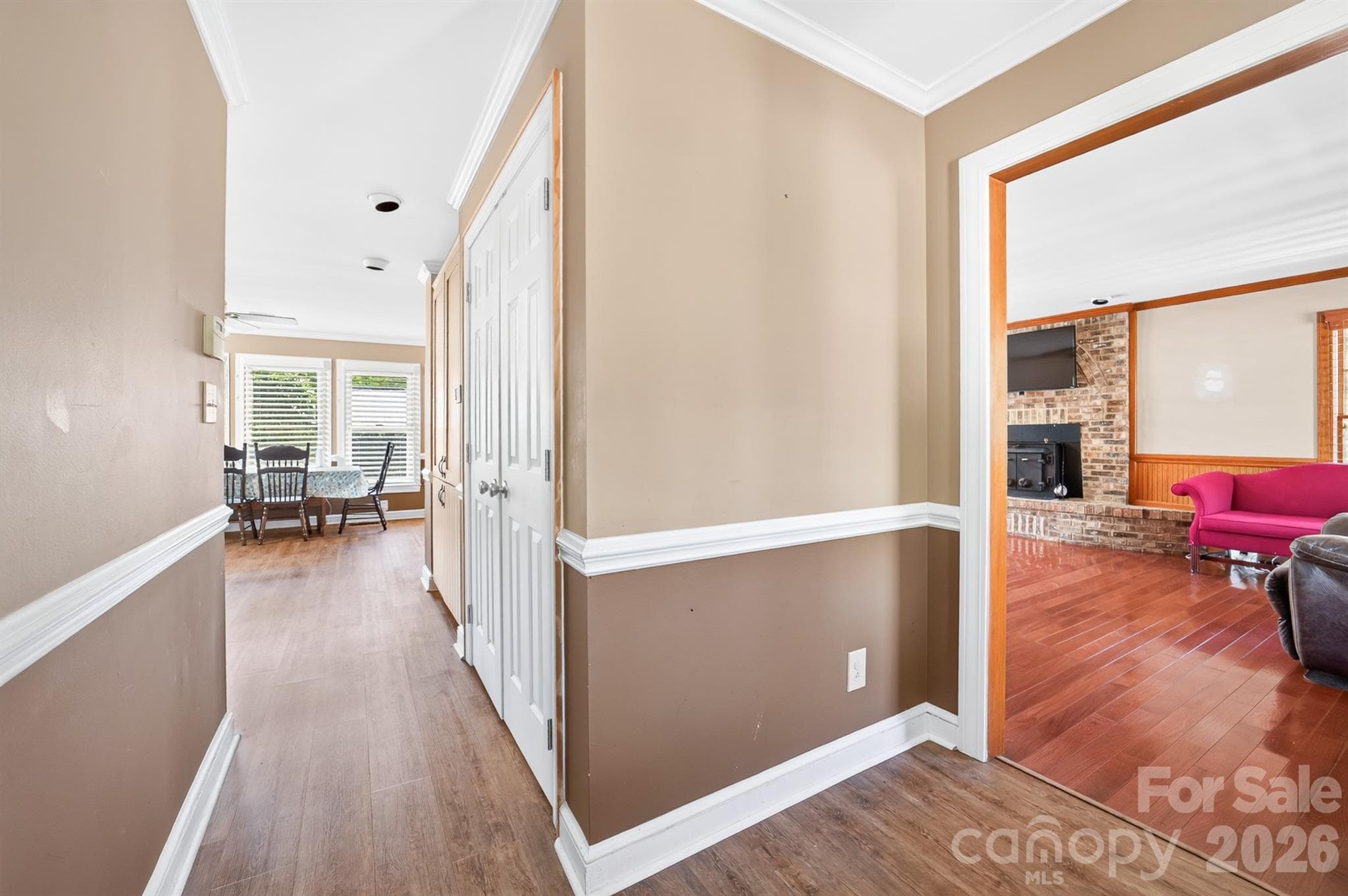 To the right is the large family room with fireplace - 9702 Quail Cove Court, Indian Trail