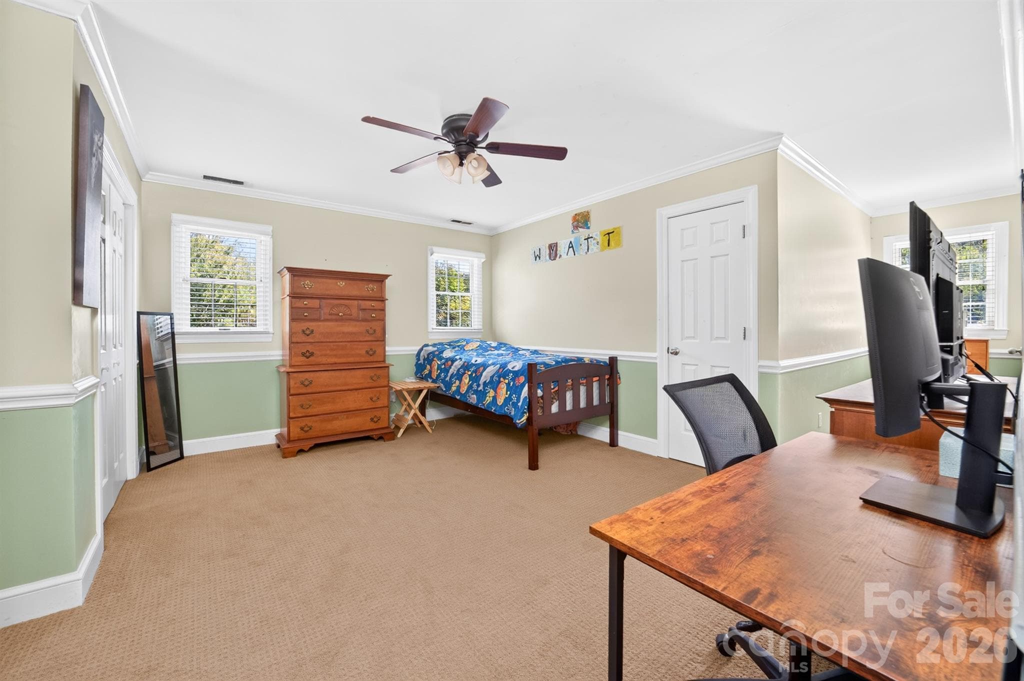 Large upstairs bedroom #2 - 9702 Quail Cove Court, Indian Trail
