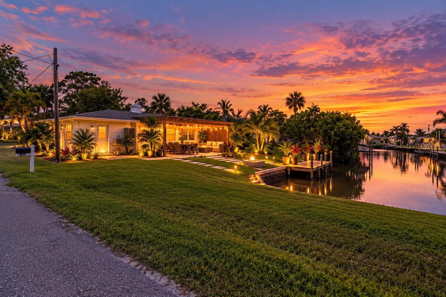 *virtually staged 100 FEET OF SALTWATER FRONTAGE - 352 OAK ST, ENGLEWOOD