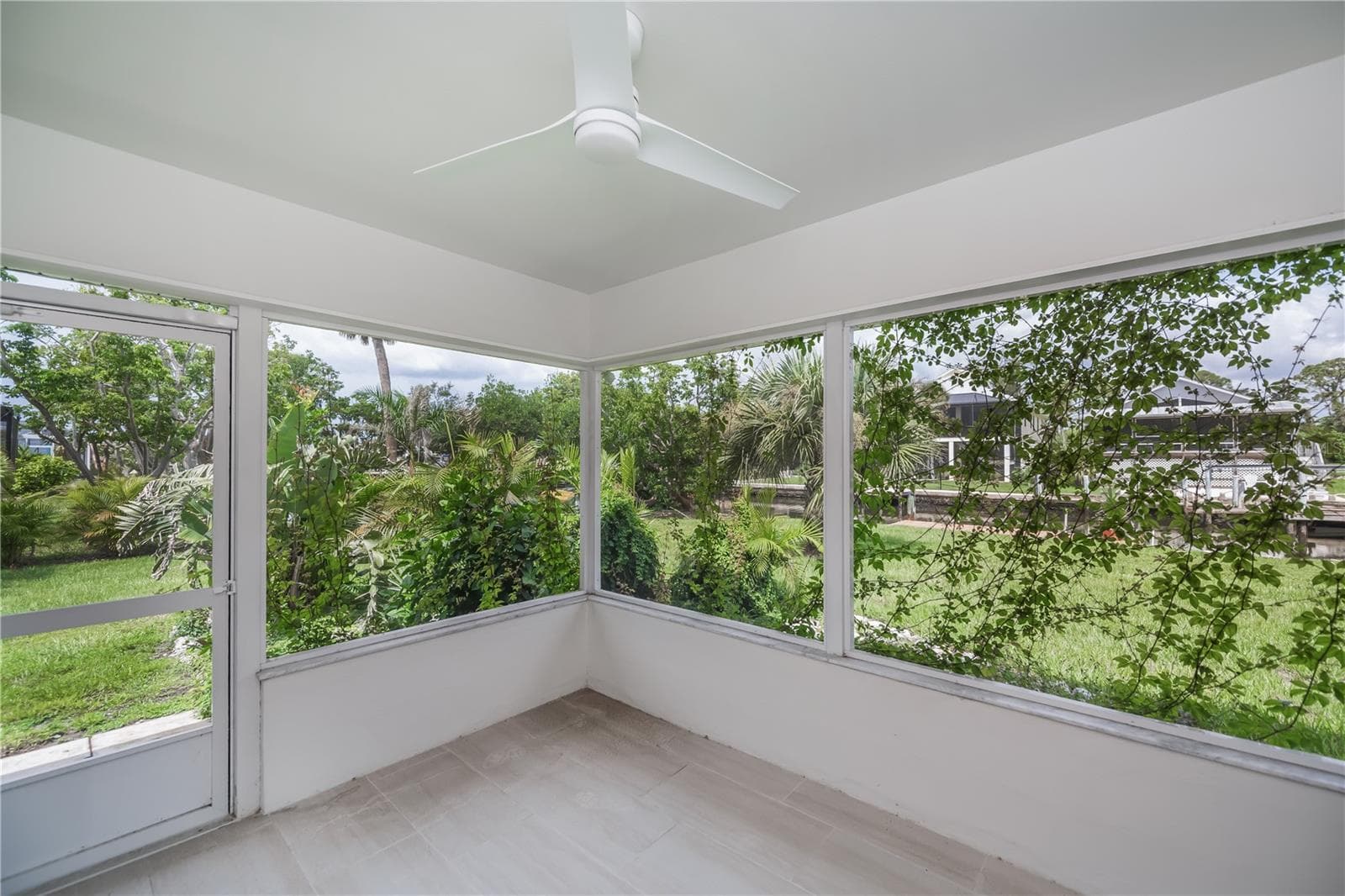 Rear lanai overlooking the canal - 352 OAK ST, ENGLEWOOD