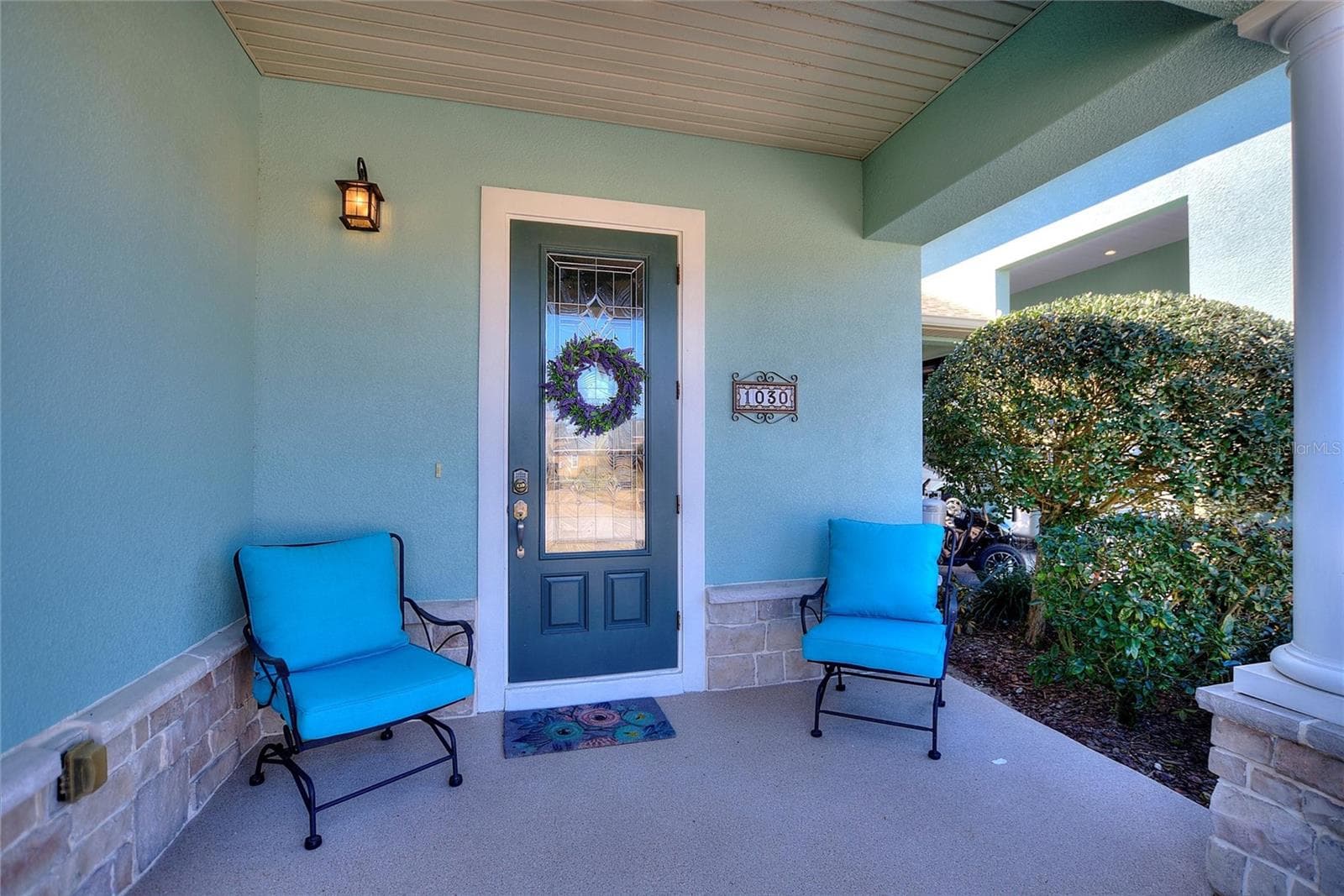 Fron porch entrance - 1030 CROSS ROADS DR, POLK CITY