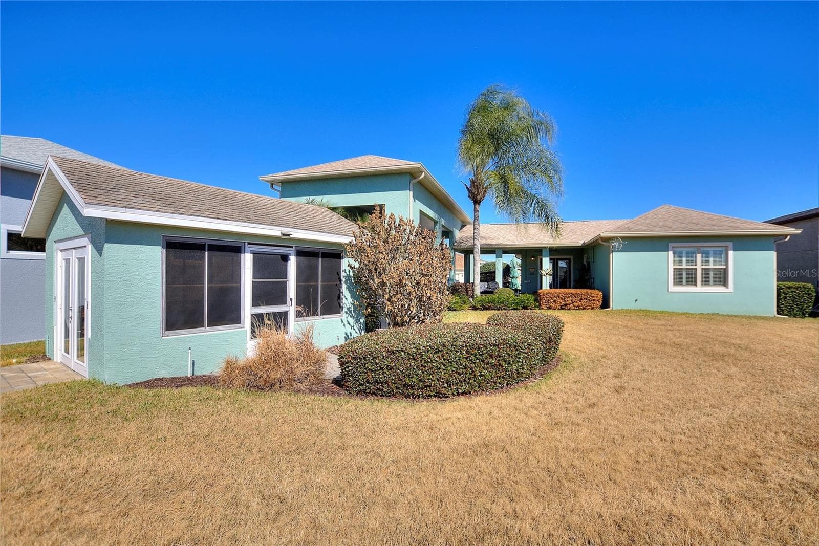 Back view of the house - 1030 CROSS ROADS DR, POLK CITY