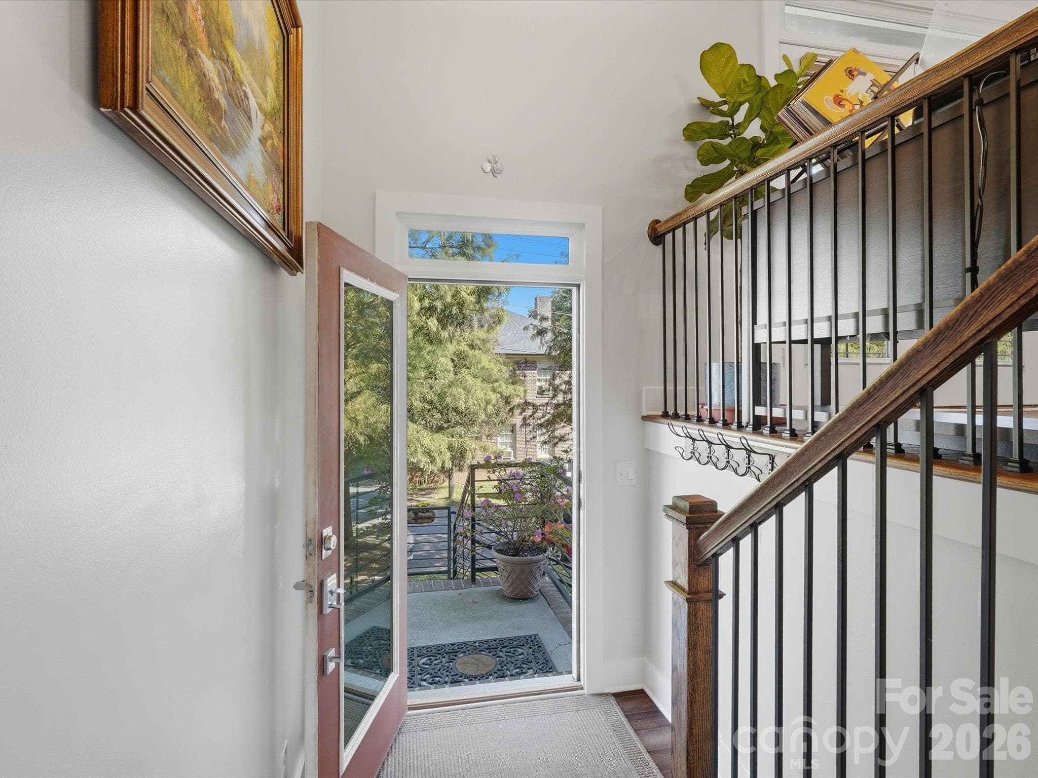 Street entrace, up steps to main living area - 1806 Sunnyside Avenue, Charlotte