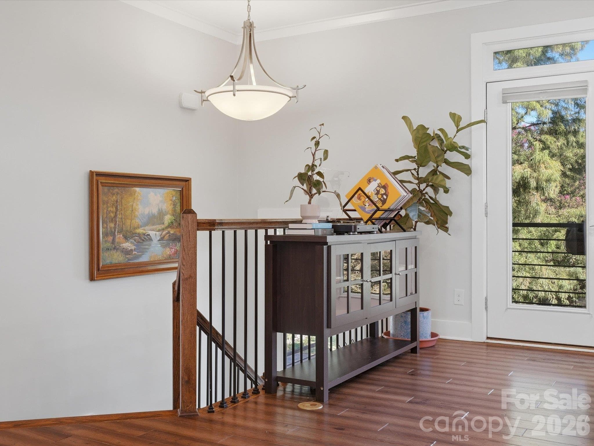 Steps down to street level entrance - 1806 Sunnyside Avenue, Charlotte
