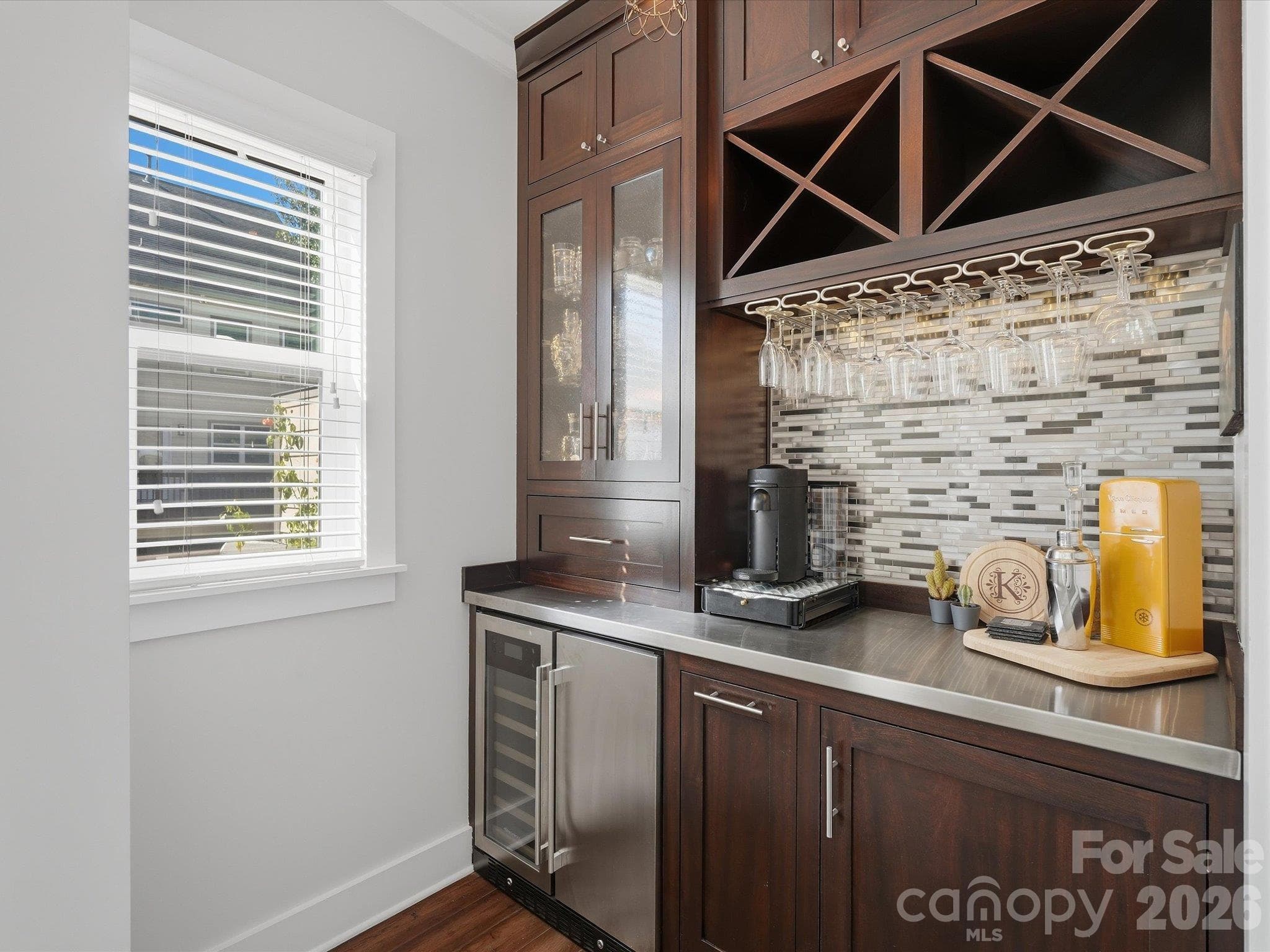 Built in beverage area - 1806 Sunnyside Avenue, Charlotte
