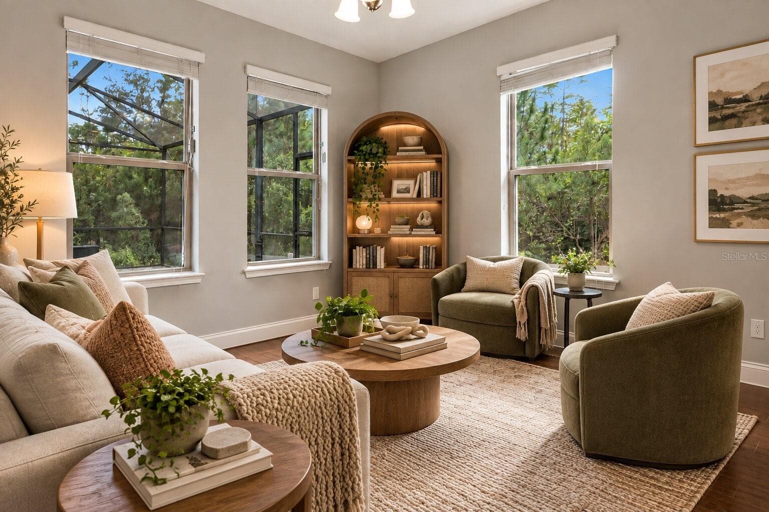 Virtually Stage Reading Area - 8524 VIVARO ISLE WAY, WINDERMERE