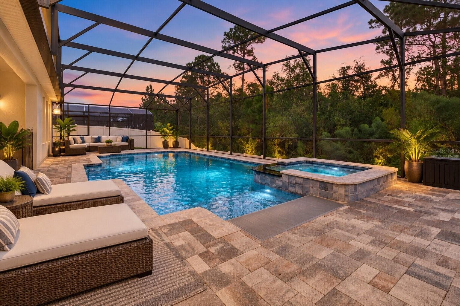Virtually Staged Pool Area - 8524 VIVARO ISLE WAY, WINDERMERE
