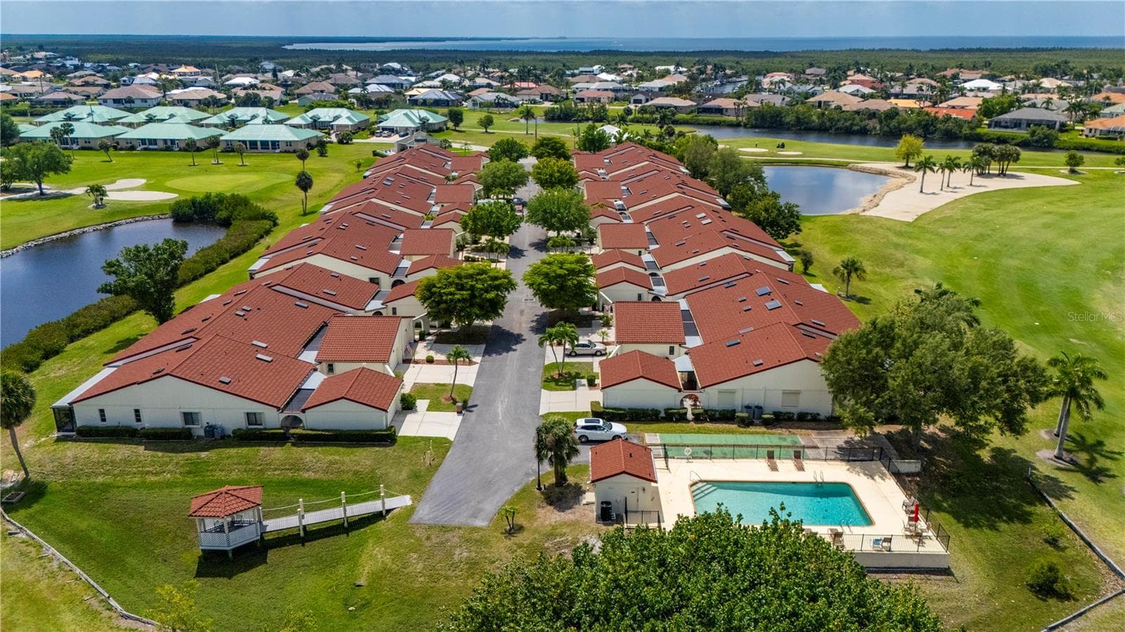 Community pool next to unit #31 - 1640 ATARES DR #16, PUNTA GORDA