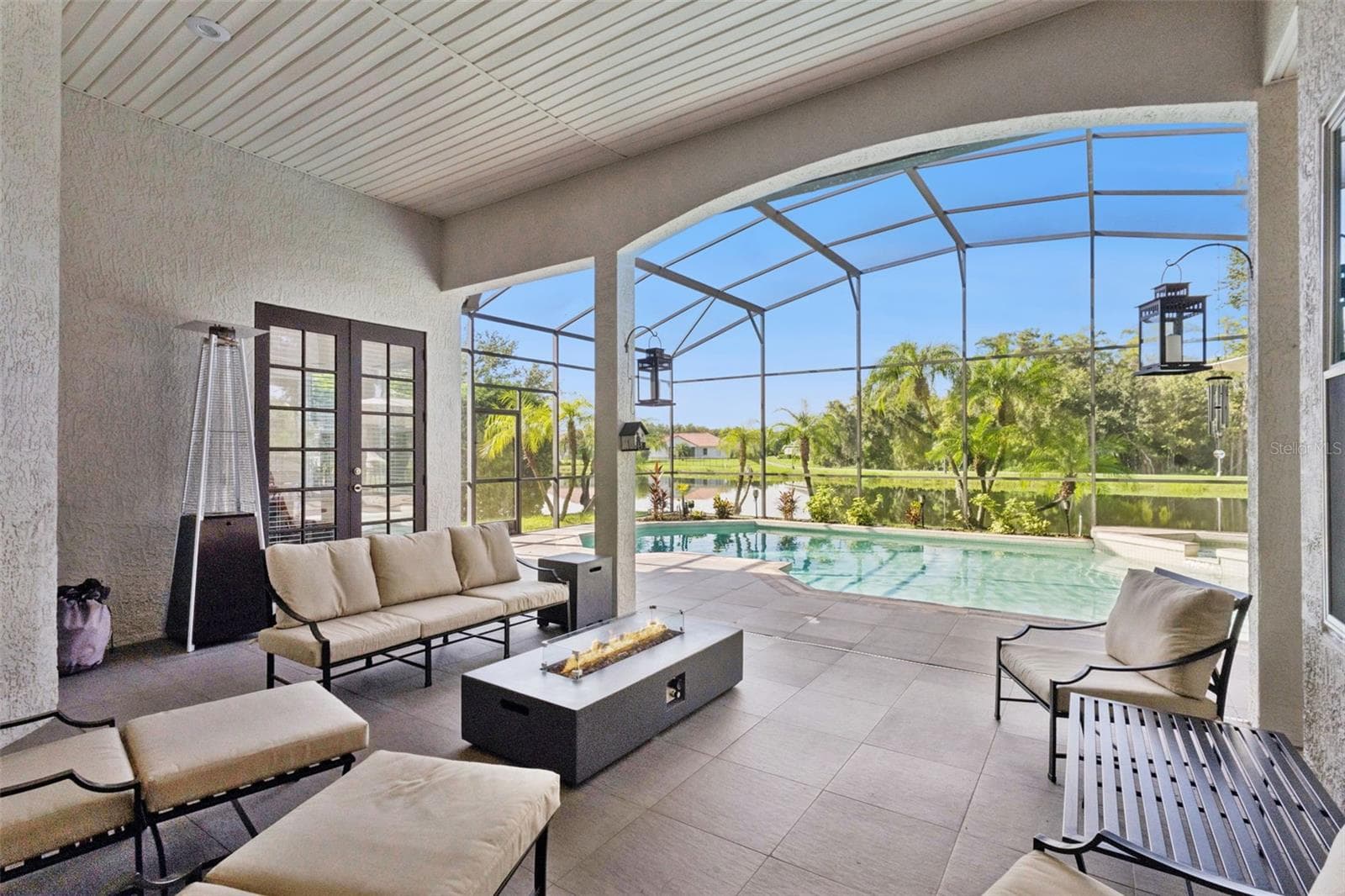 Pool lanai area - View 3. - 3832 HUNTERS ISLE DR, ORLANDO