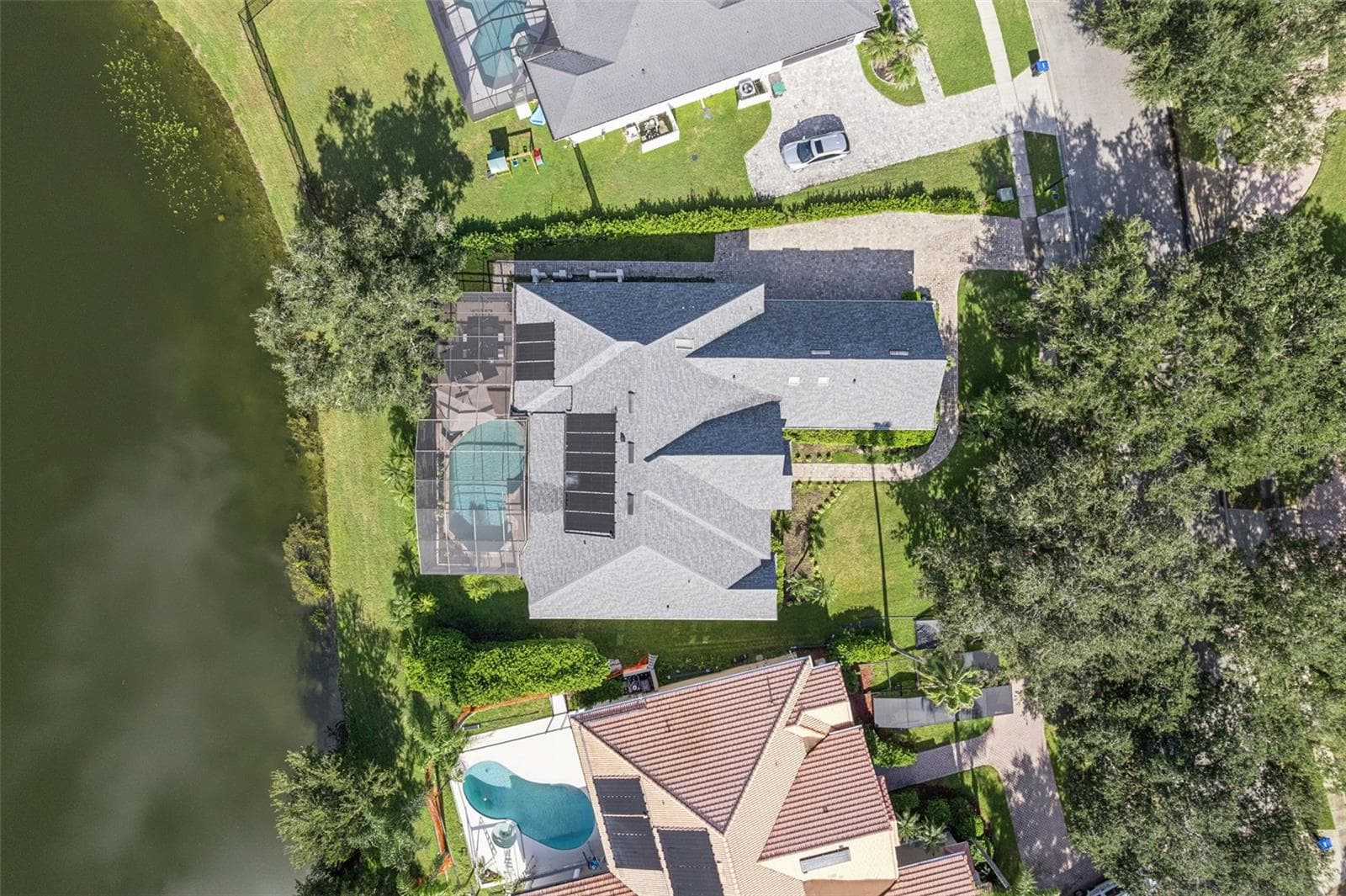 Ariel with beautiful water view - View 2. - 3832 HUNTERS ISLE DR, ORLANDO