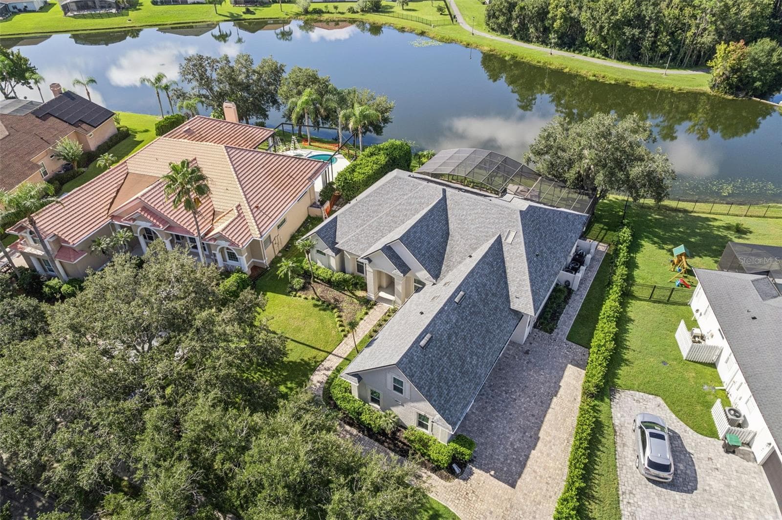 Ariel with beautiful water view - View 5. - 3832 HUNTERS ISLE DR, ORLANDO