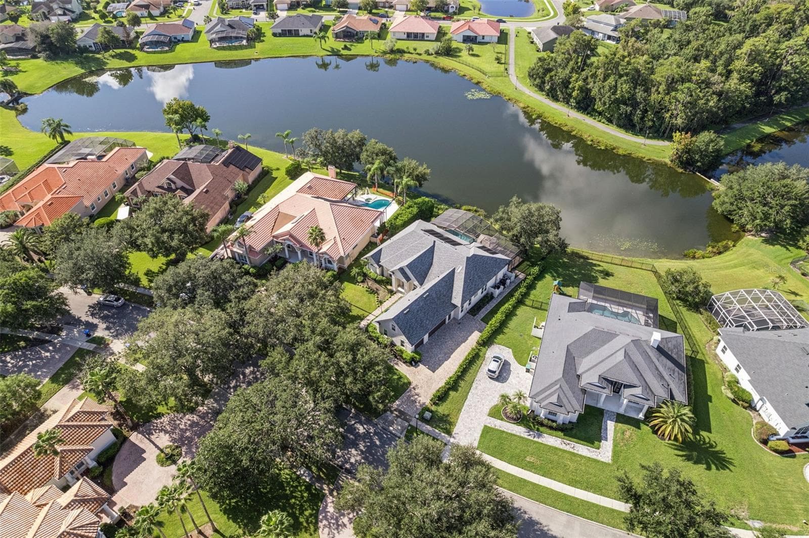 Ariel with beautiful water view- View 6. - 3832 HUNTERS ISLE DR, ORLANDO