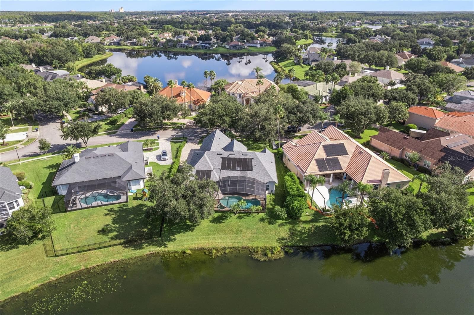 Ariel with beautiful water view - View 8. - 3832 HUNTERS ISLE DR, ORLANDO