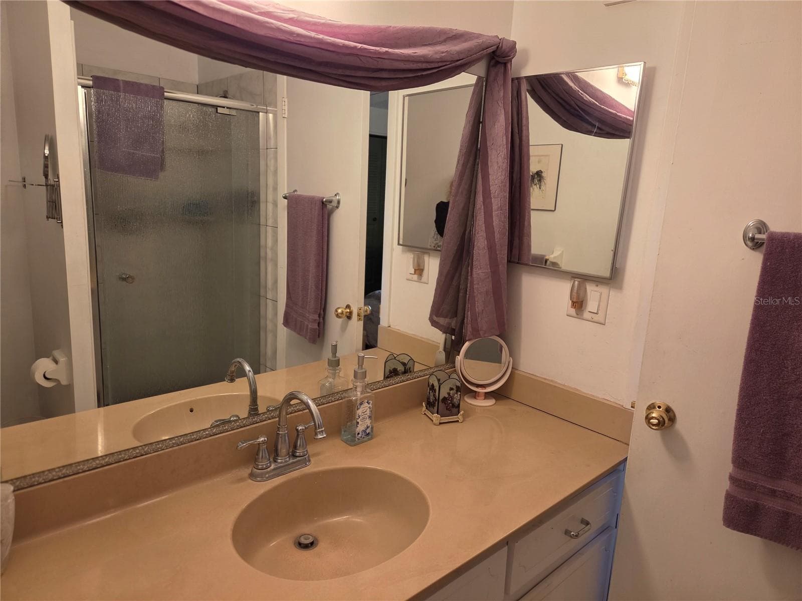 Master bath has walk-in shower - 5969 TERRACE PARK DR N #305, ST PETERSBURG
