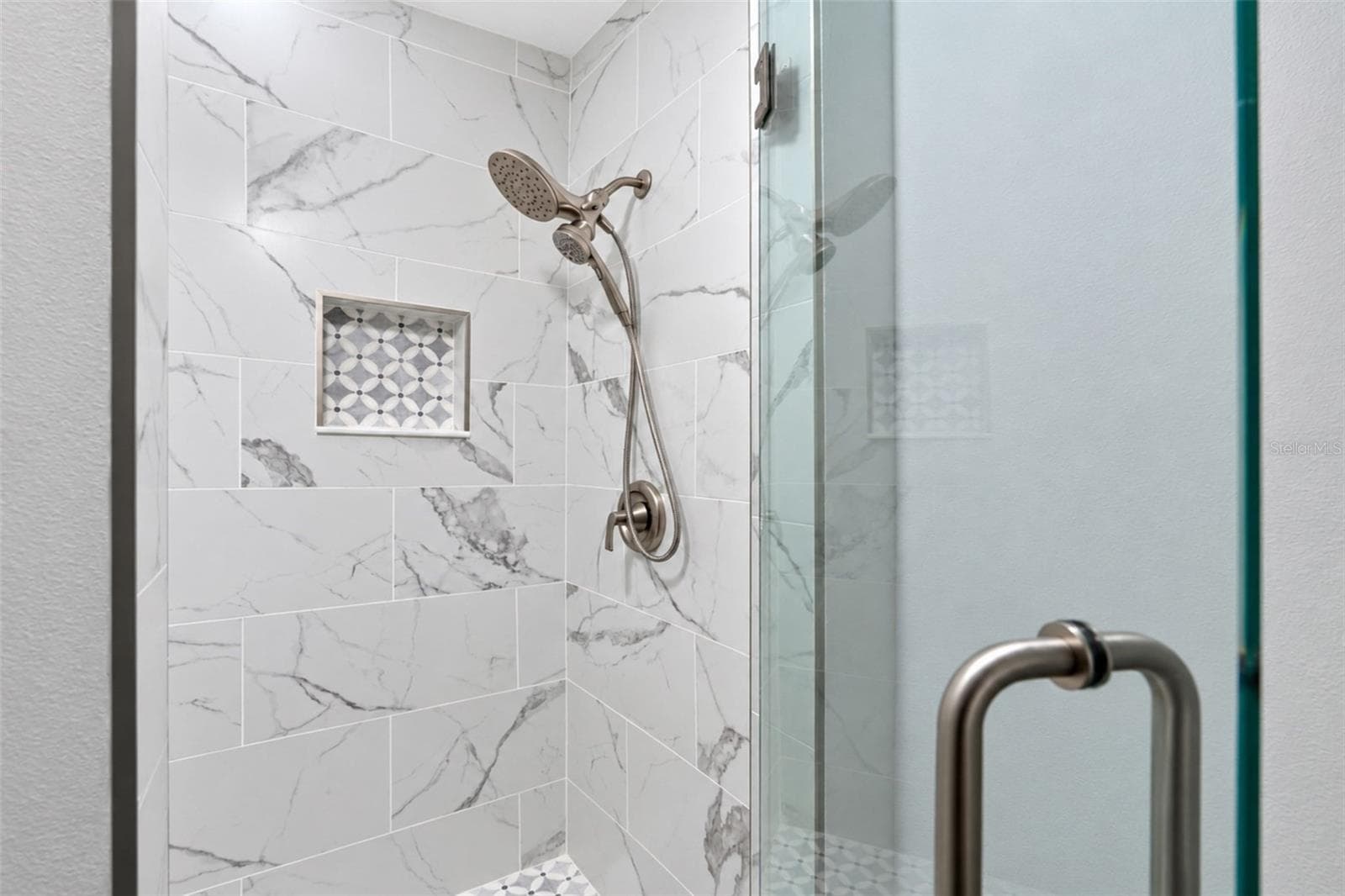 The Guest Bath offers a walk in shower with luxury glass enclosure. - 206 BRIGANTINE WAY #206, NOKOMIS
