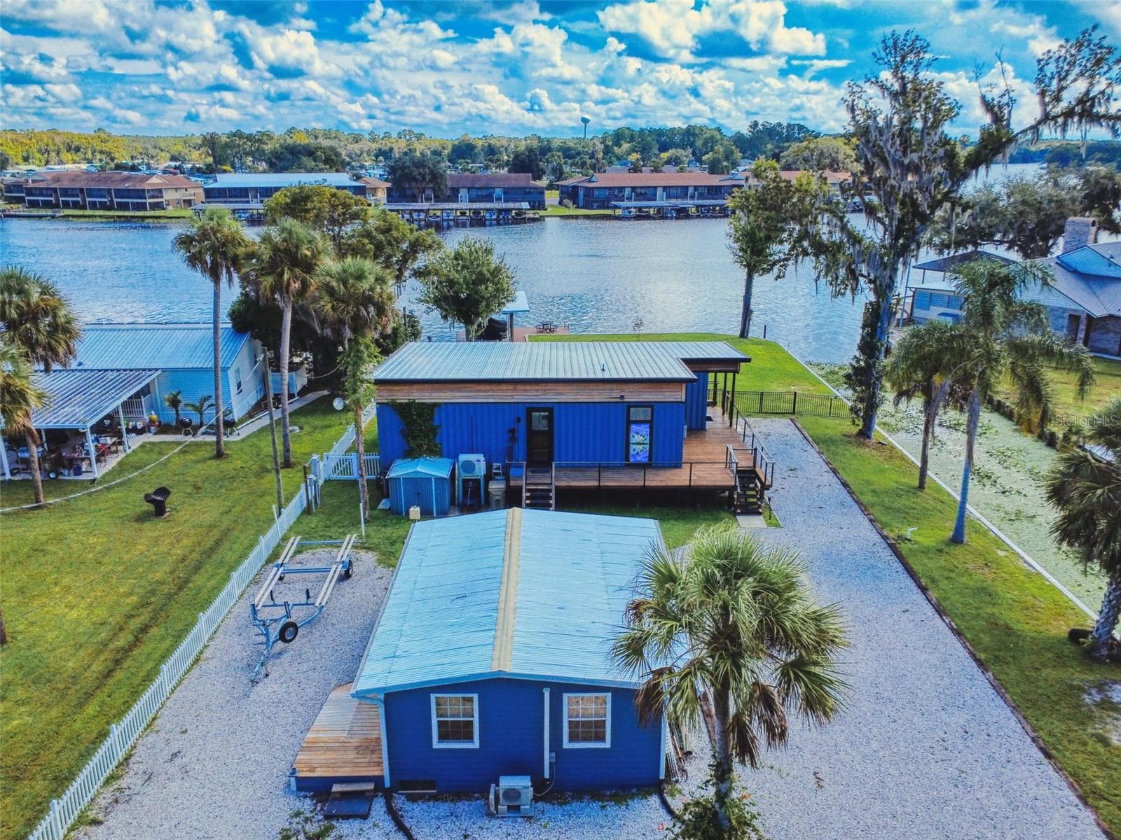 aerial of cottage and home - 56108 SAWGRASS RD, ASTOR