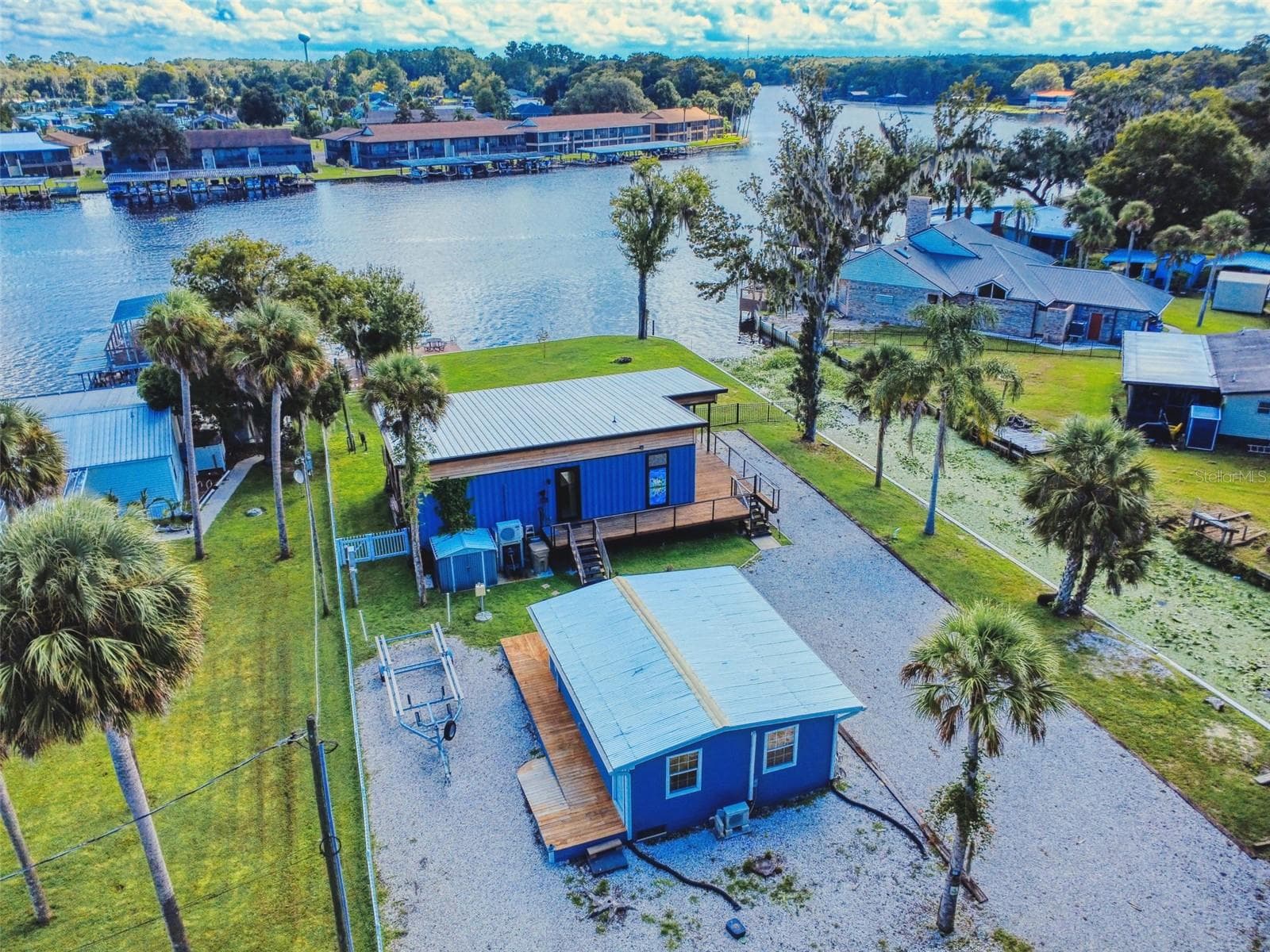 aerial view of both homes - 56108 SAWGRASS RD, ASTOR