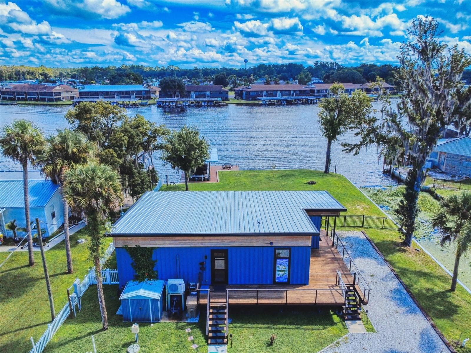 aerial home and river - 56108 SAWGRASS RD, ASTOR