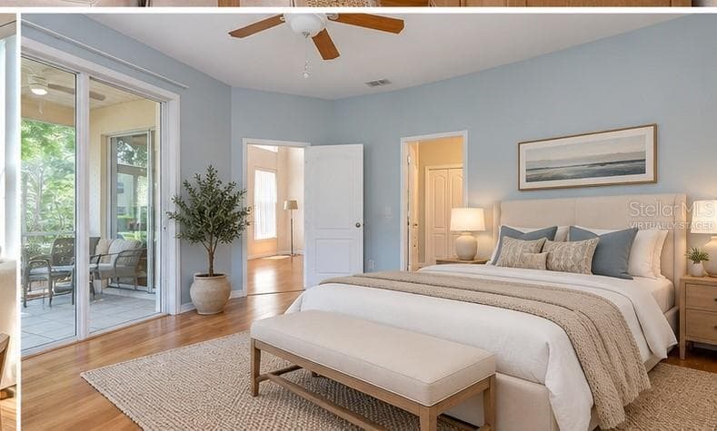 Virtually Staged Bedroom - 1050 STARKEY RD #2105, LARGO