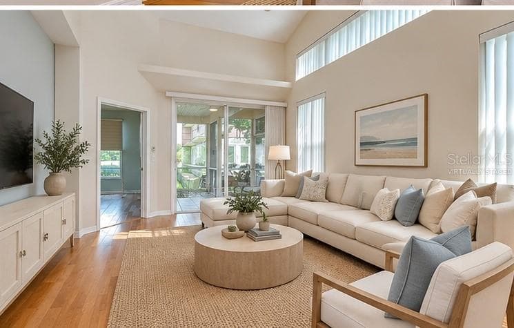 Virtually Staged LivingRoom - 1050 STARKEY RD #2105, LARGO