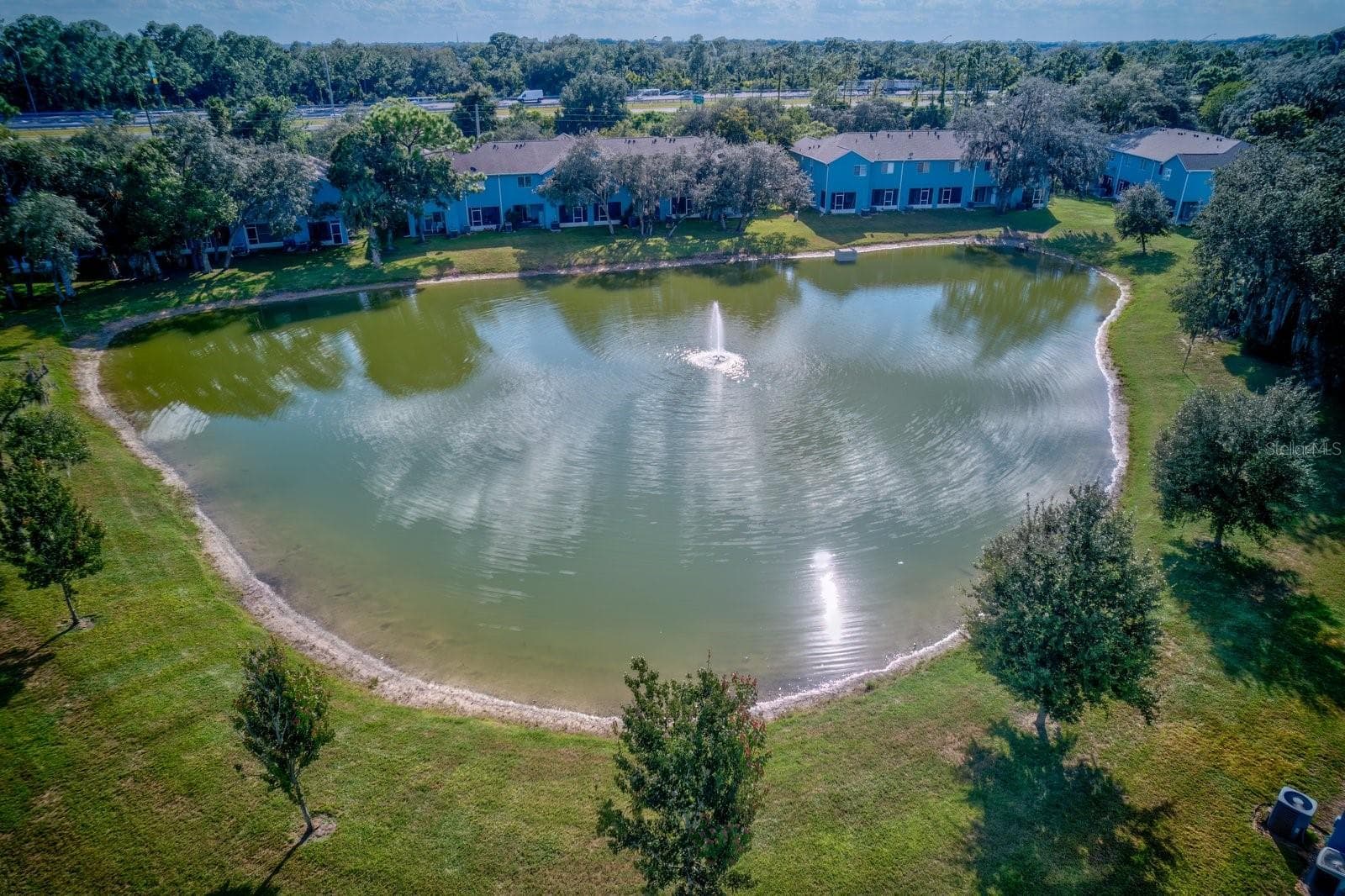Aerial view of pond - 509 WILTON CIR, SANFORD