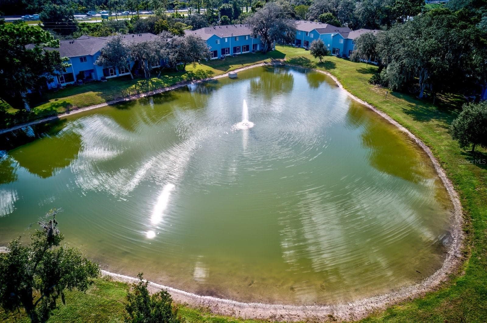 Aerial view of pond - 509 WILTON CIR, SANFORD